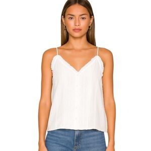 NWT Frame Lace Trim Camisole Top White Size XL